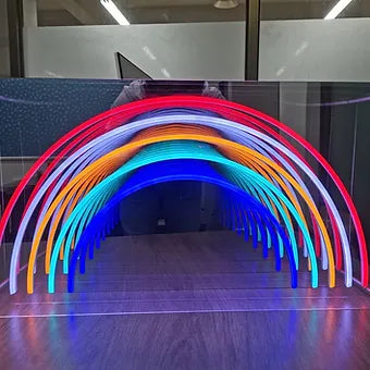 Rainbow multi layered mirror backplate