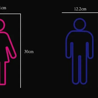 MALE & FEMALE WC signs