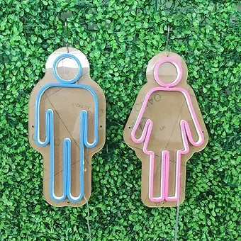 MALE & FEMALE WC signs