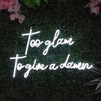 too glam to give a damn