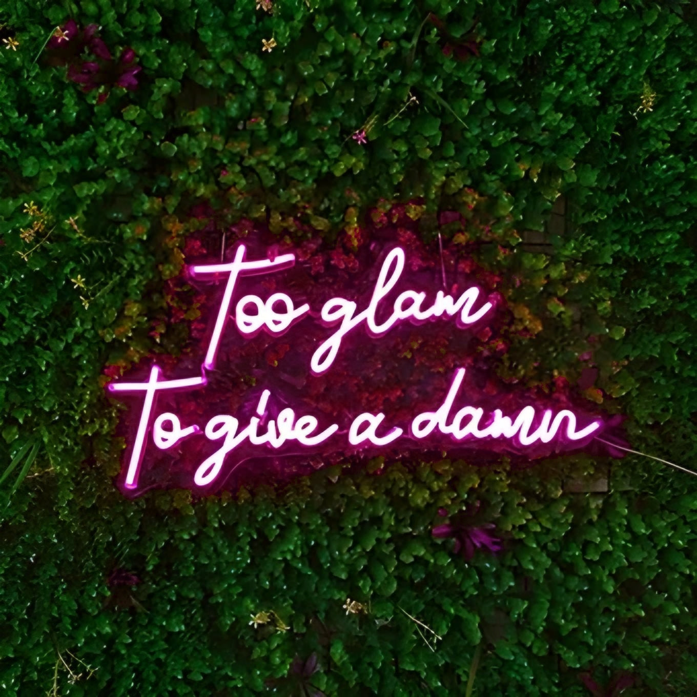 too glam to give a damn