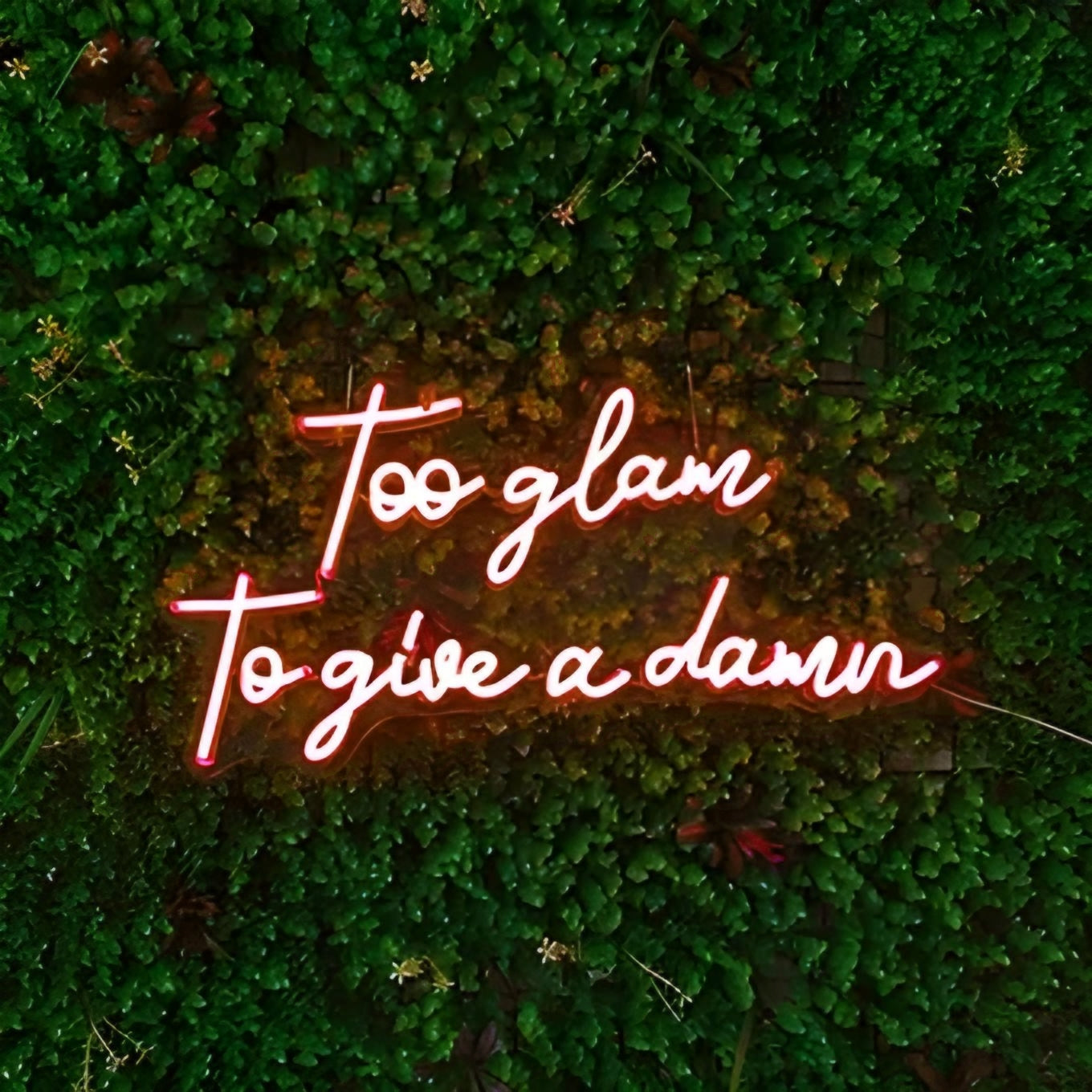 too glam to give a damn