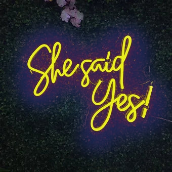 She said yes!