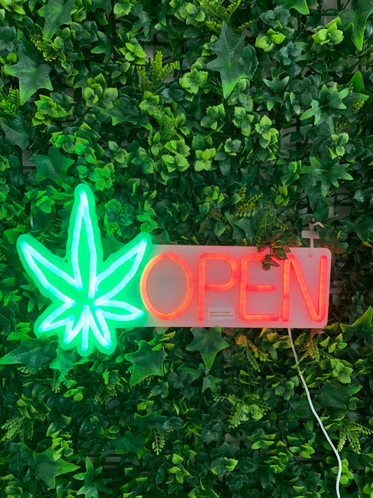 OPEN' silicone LED Neon sign with fitting kit