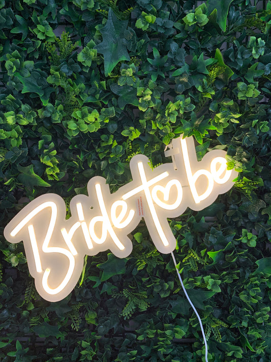 Bride to be' silicone LED Neon sign with fitting kit