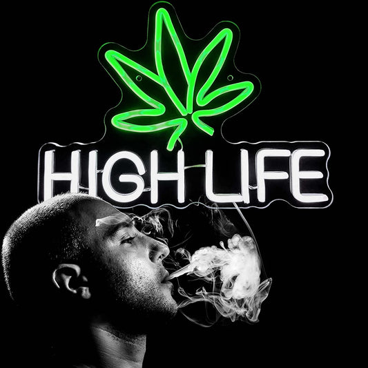 HIGH LIFE' silicone LED Neon sign with fitting kit