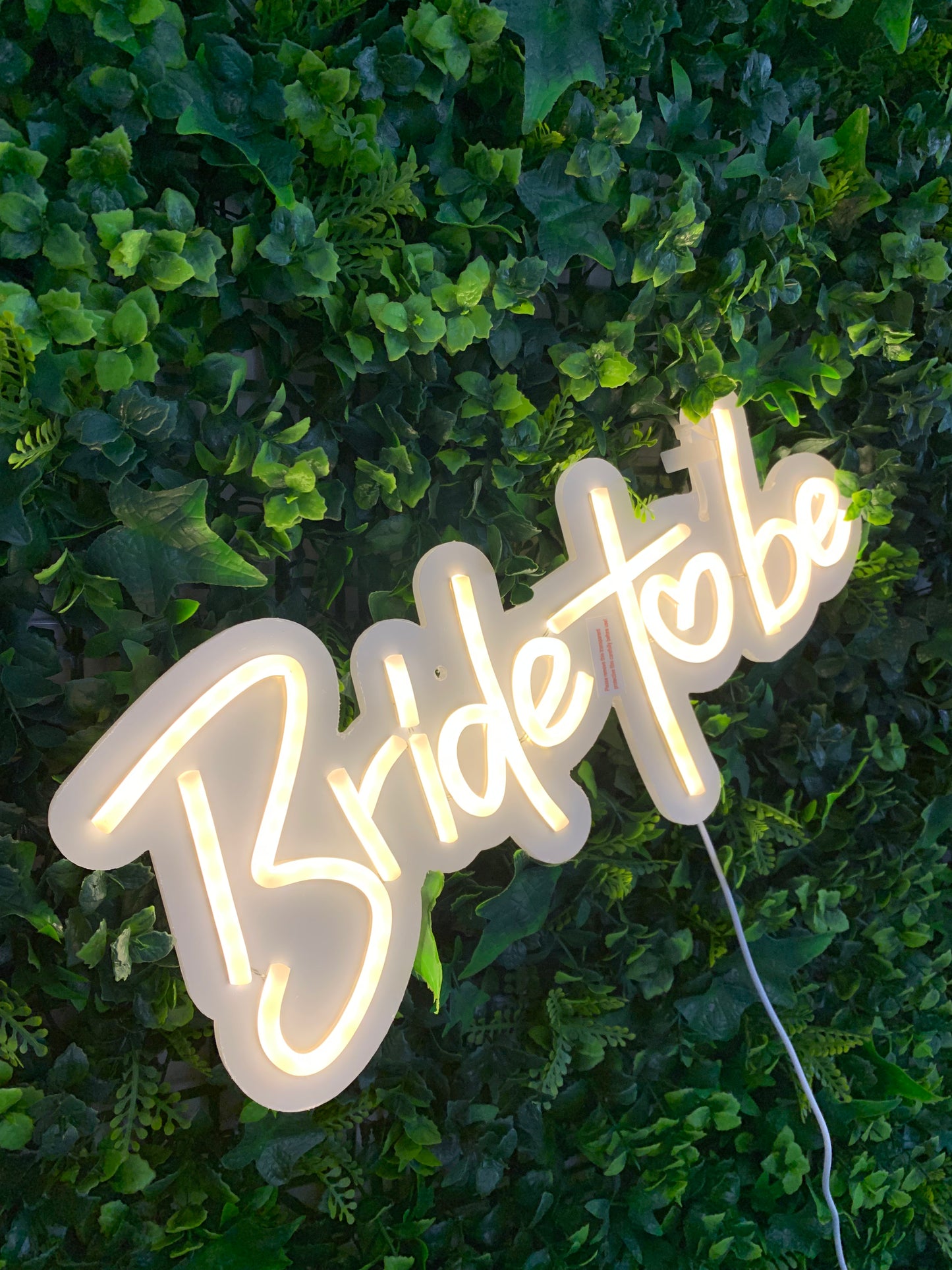 Bride to be' silicone LED Neon sign with fitting kit