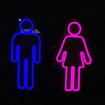 MALE & FEMALE WC signs