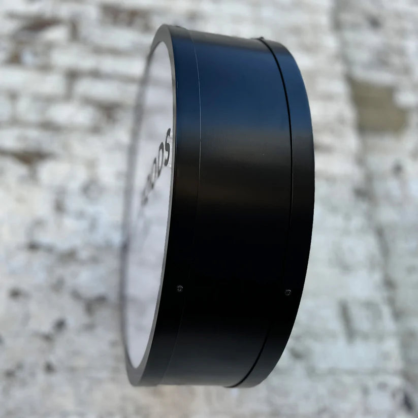 'The Stroud' - Black Metal Circle Light Box
