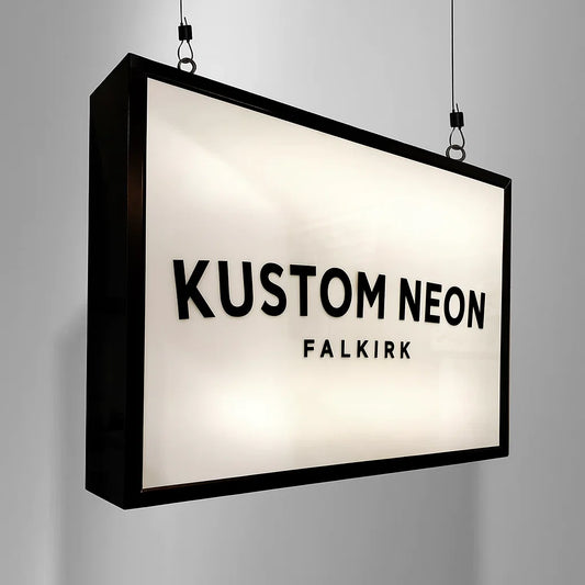 'The Hoxton' - Hanging Light Box Sign (Single Sided)