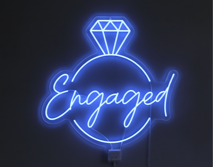 Engaged ' LED Neon sign