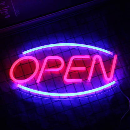 OPEN' silicone LED Neon sign with fitting kit
