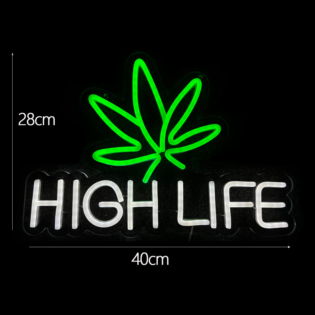 HIGH LIFE' silicone LED Neon sign with fitting kit