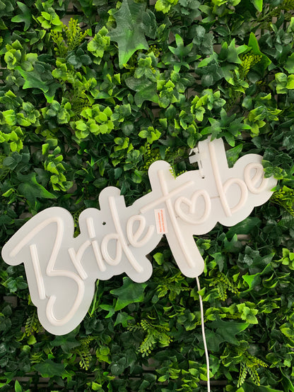 Bride to be' silicone LED Neon sign with fitting kit